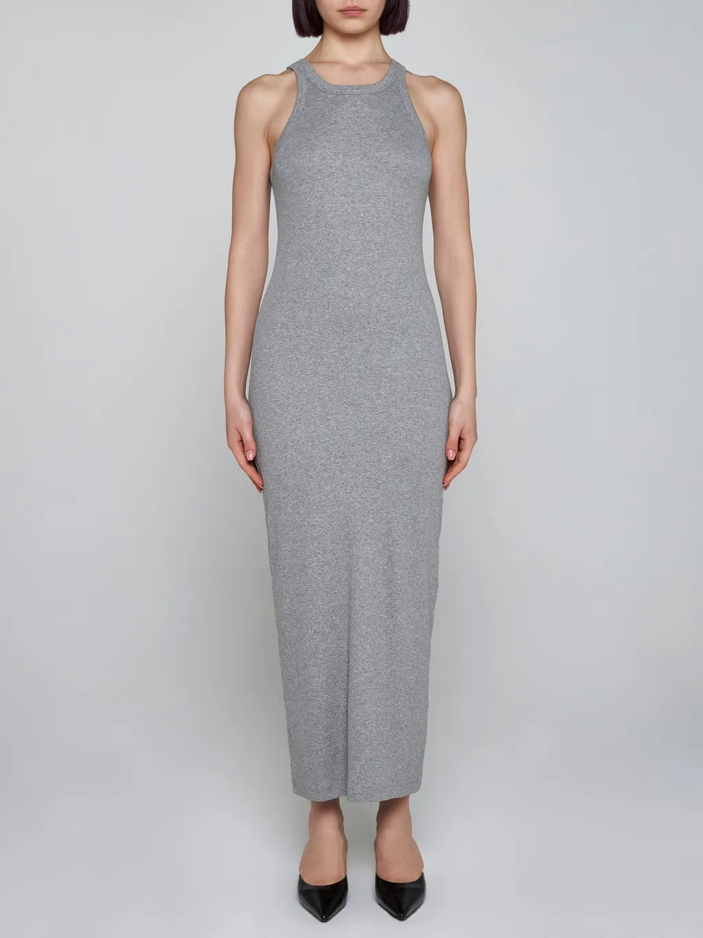 Sleeveless Ribbed Maxi Dress