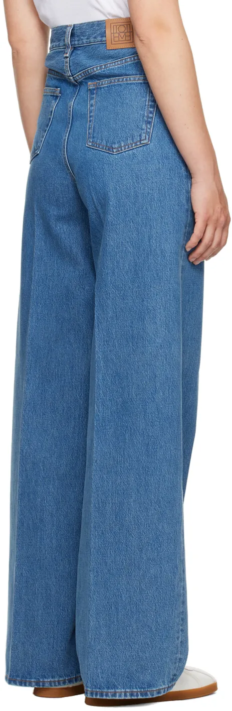 High-Waisted Wide-Leg Jeans