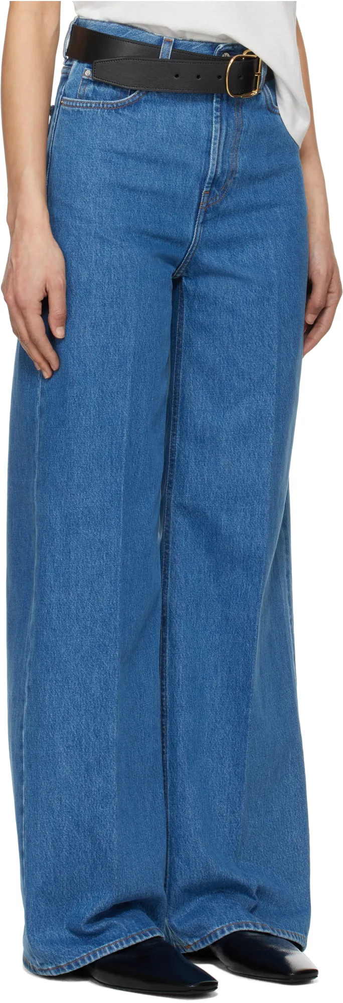 High-Waisted Wide-Leg Jeans