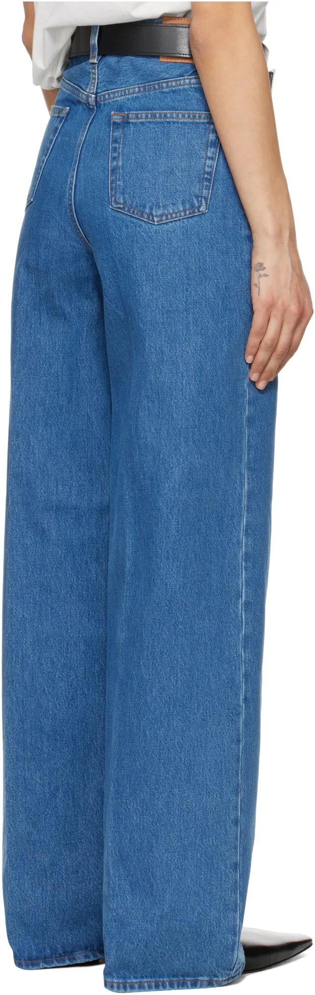 High-Waisted Wide-Leg Jeans