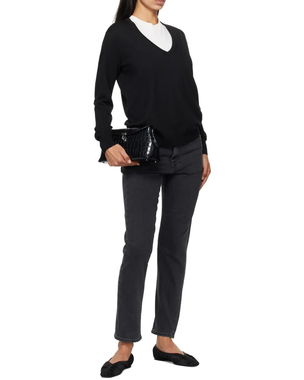 Cropped Tapered Jeans