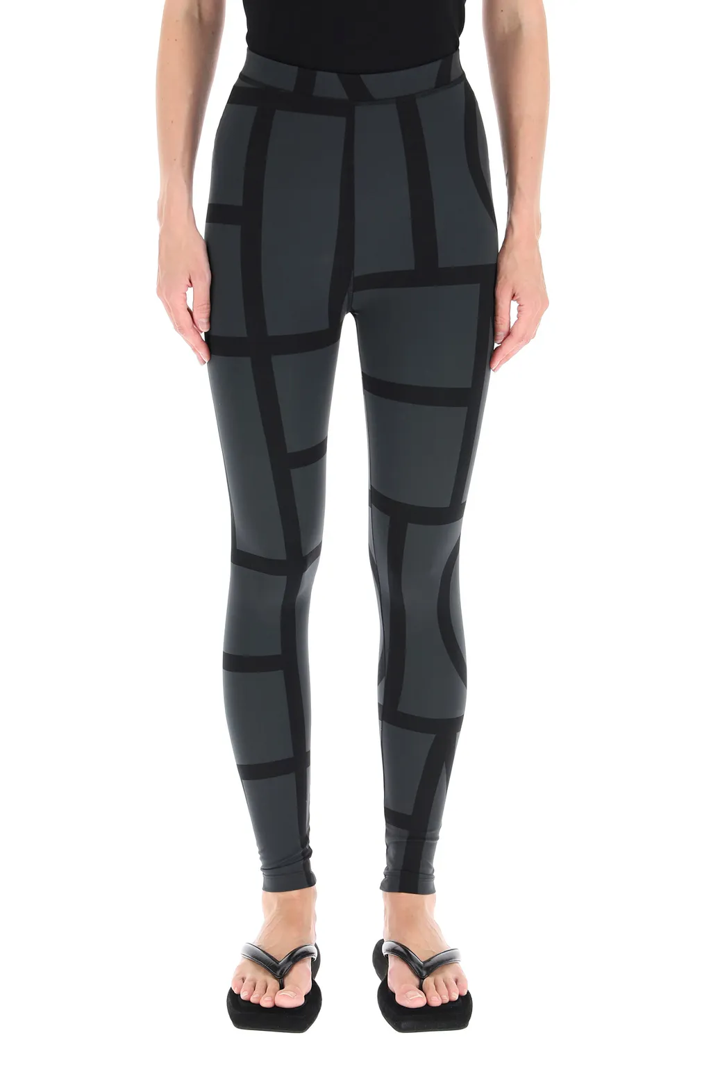 Two-Tone Monogram Printed Leggings
