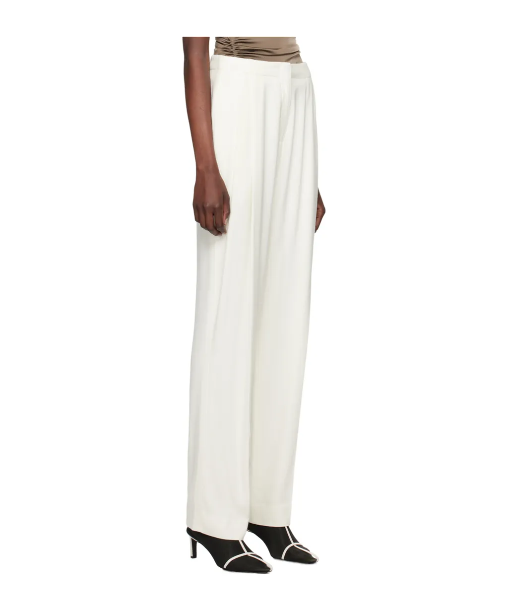 High-Waisted Pleated Track Pants
