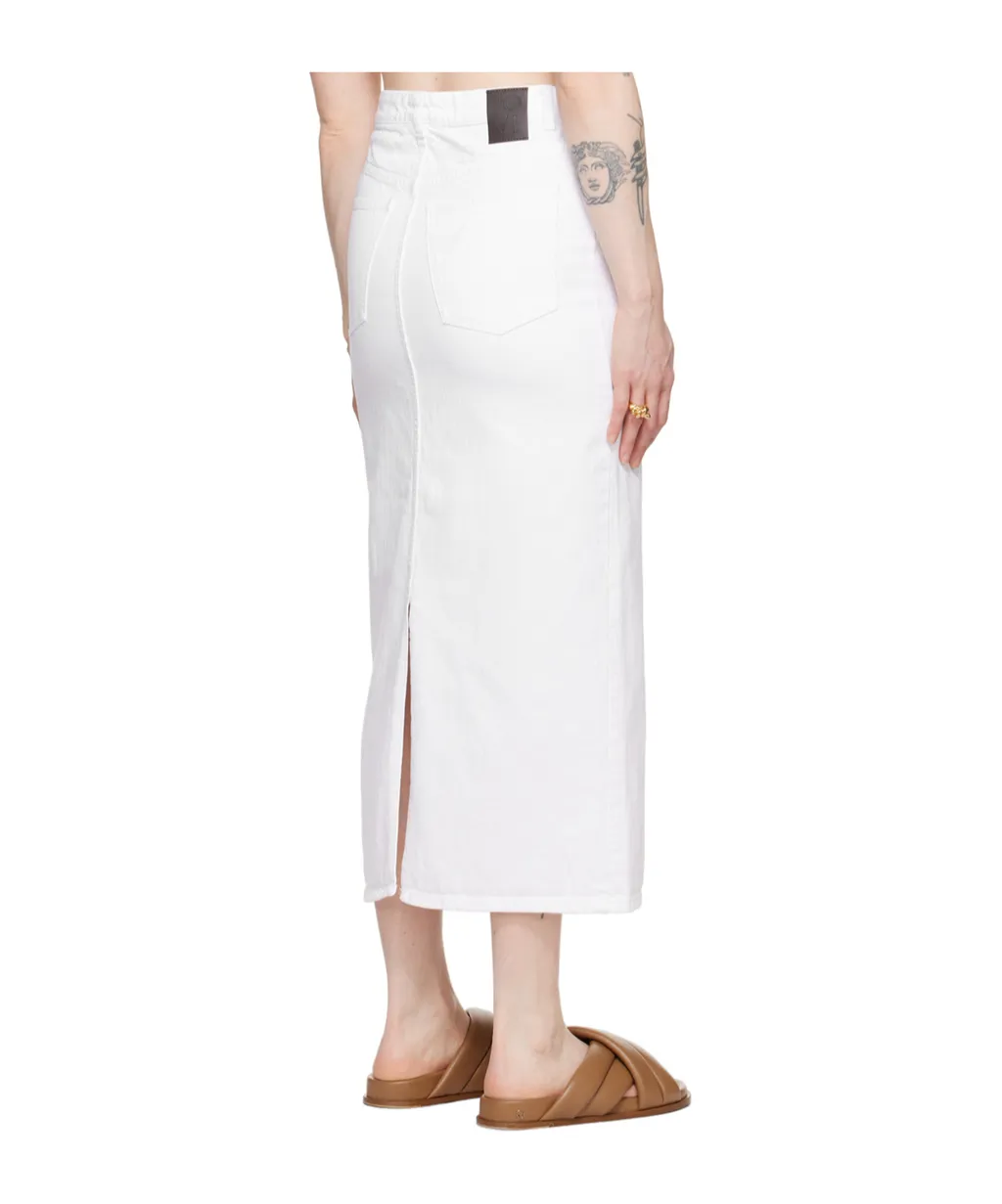 Five-Pocket Denim Skirt