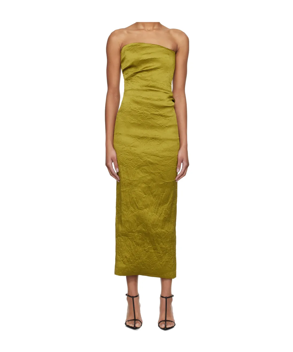 Pleated Sleeveless Dress