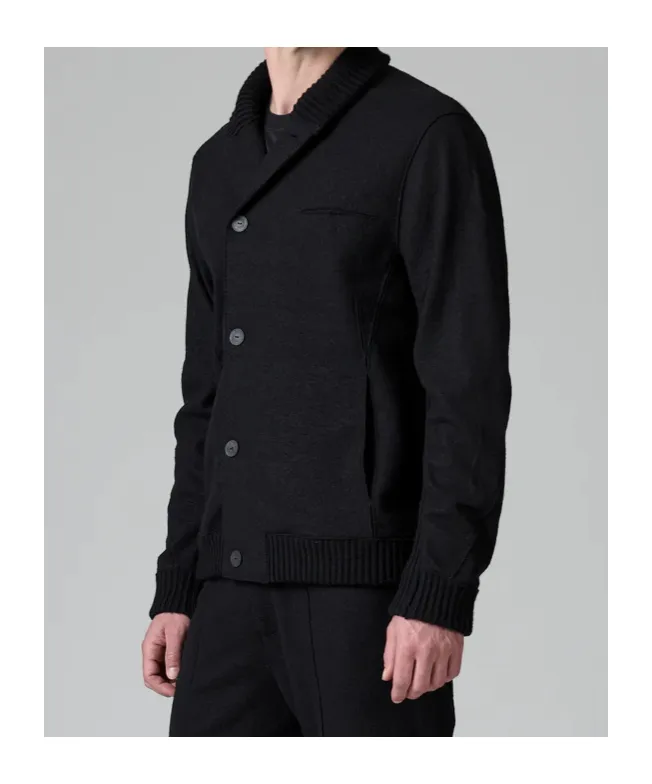 Ribbed Buttoned Jacket