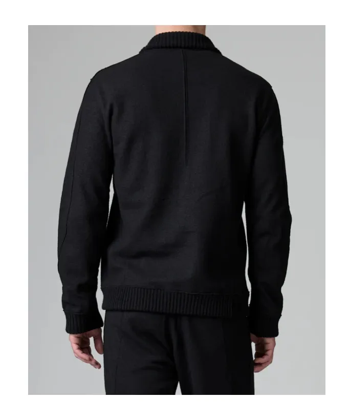 Ribbed Buttoned Jacket