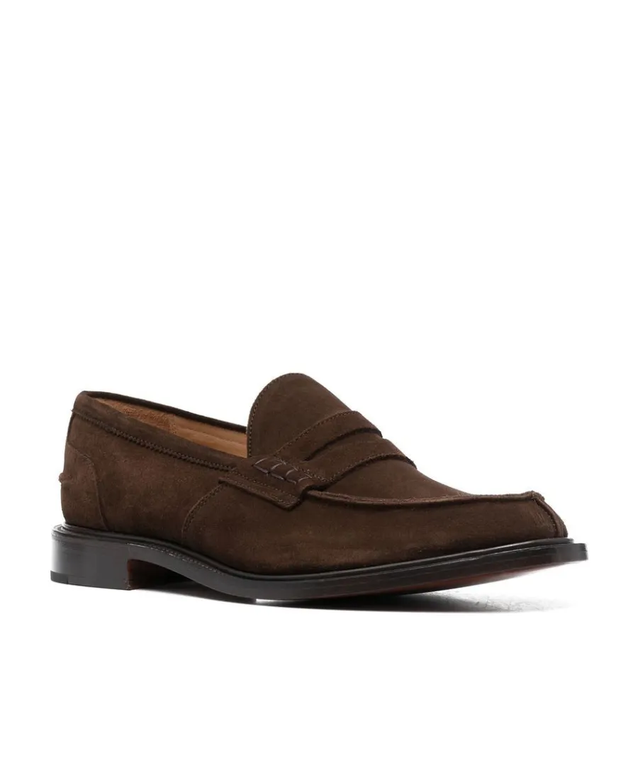 James Suede Penny Loafers