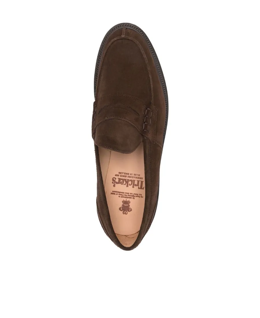 James Suede Penny Loafers