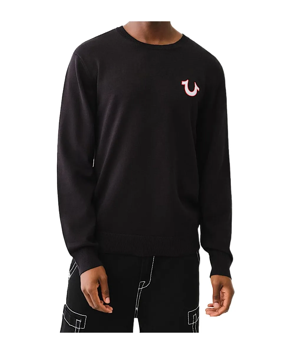 Embroidered Logo Crew Sweater