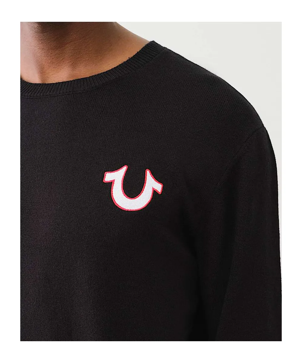 Embroidered Logo Crew Sweater