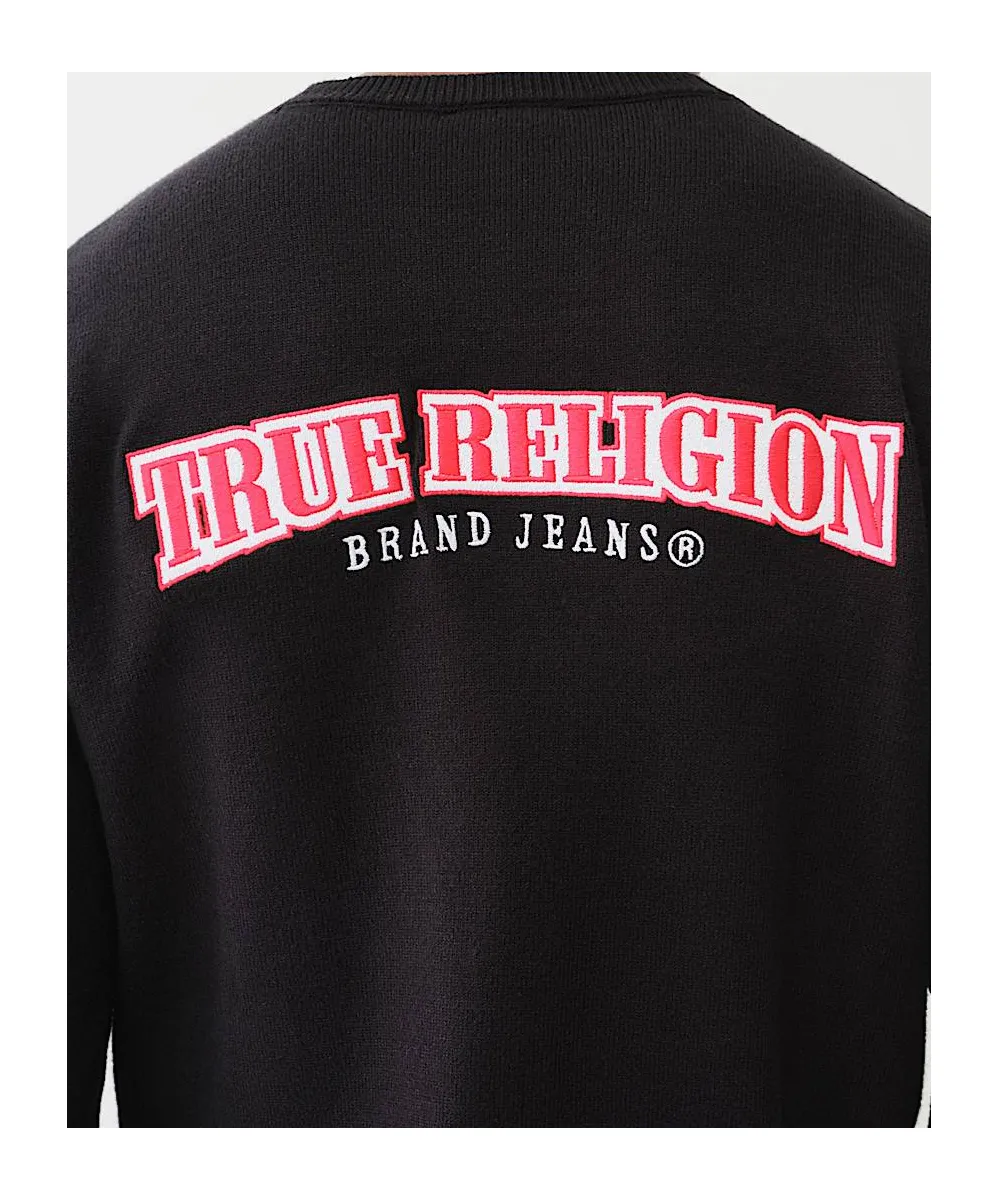 Embroidered Logo Crew Sweater
