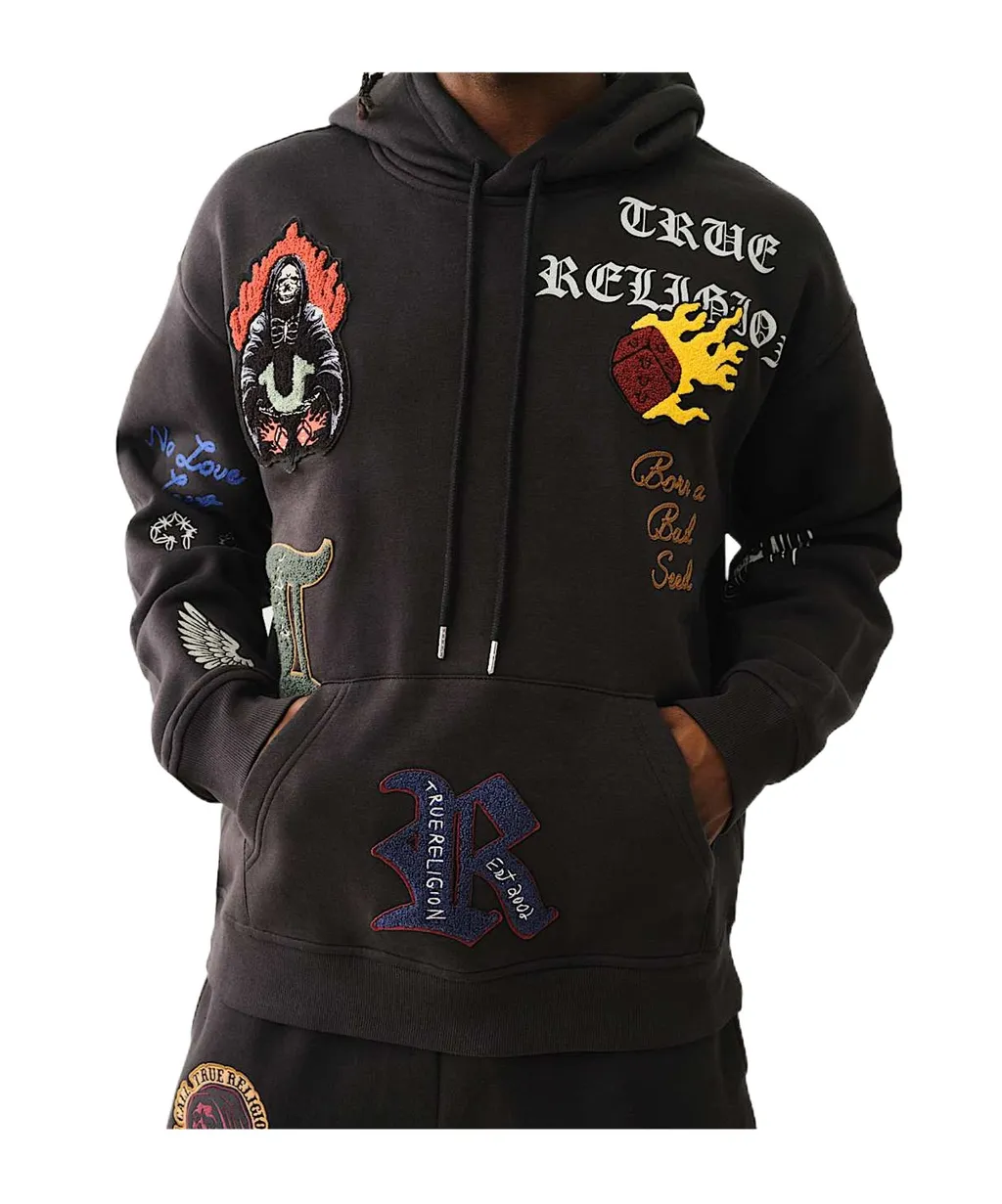 Logo Patch Embroidery Hoodie