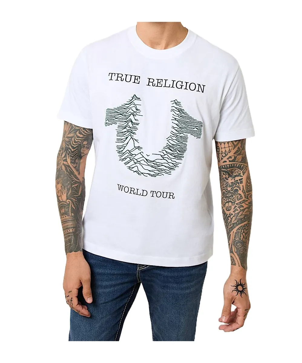 Embroidered Radio Wave Horseshoe Tee