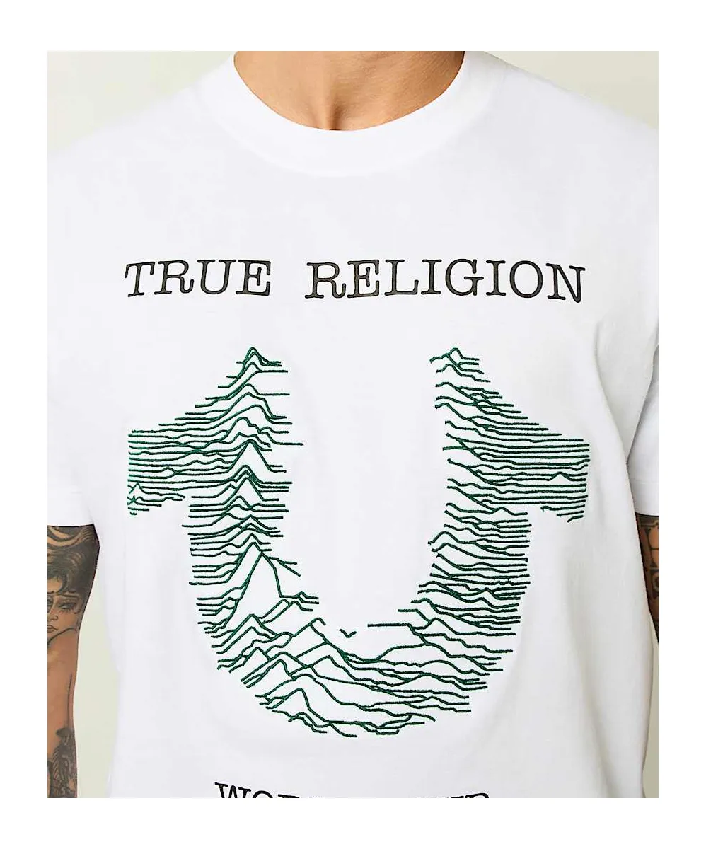 Embroidered Radio Wave Horseshoe Tee