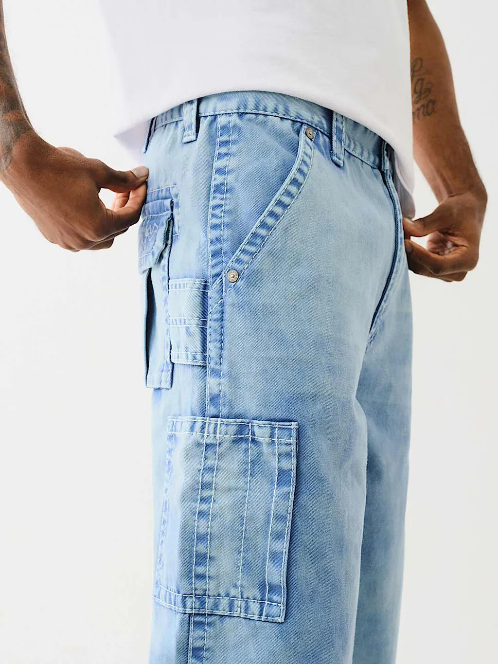 Denim Big T Utility Cargo Pant