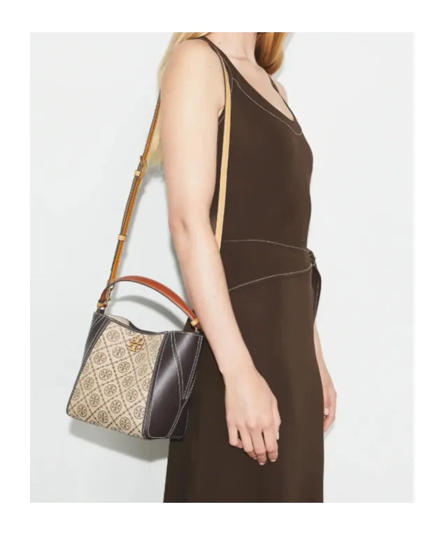 Mcgraw T Monogram Small Bucket Bag