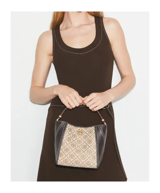 Mcgraw T Monogram Small Bucket Bag