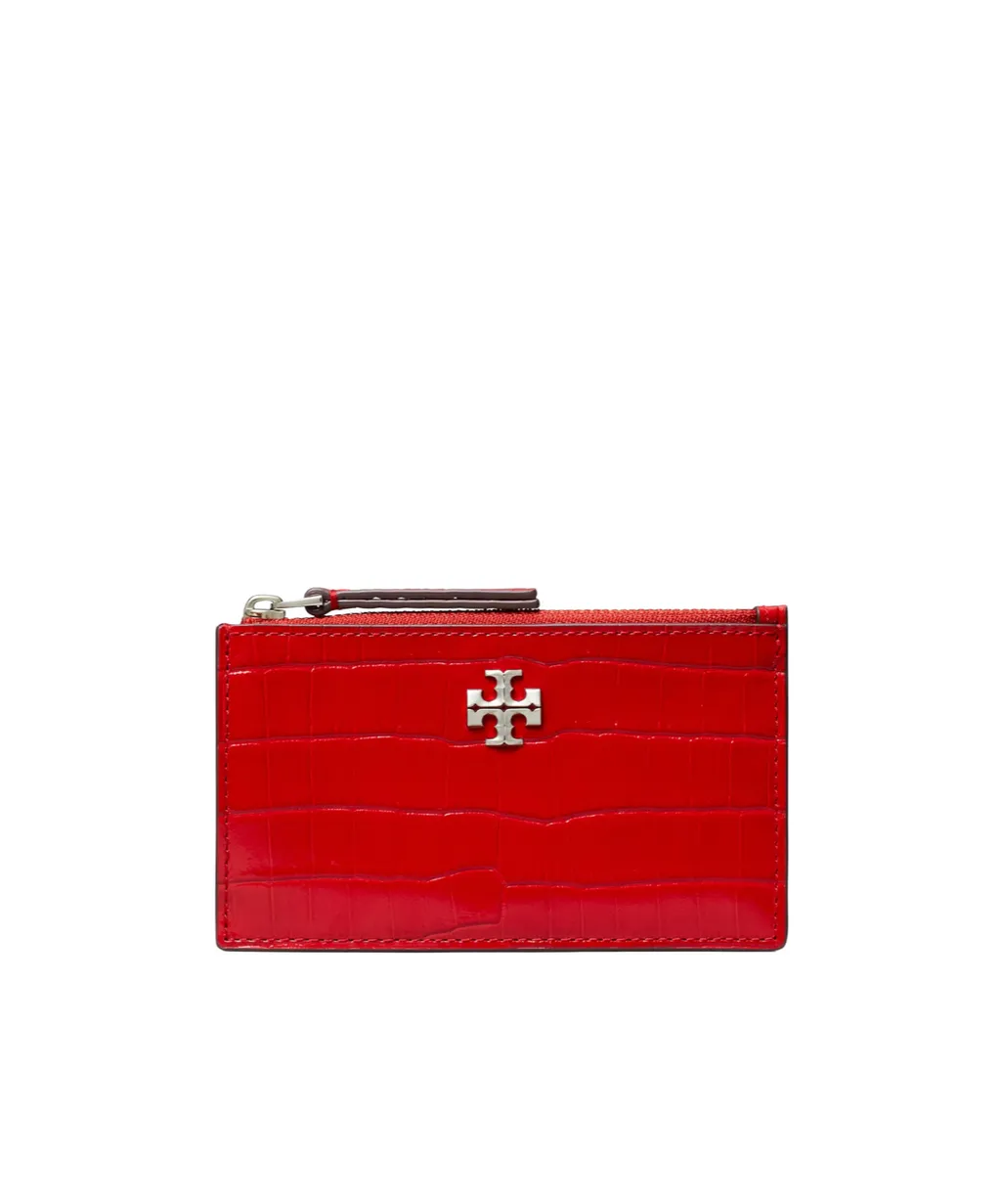 Embossed Zip-Around Wallet