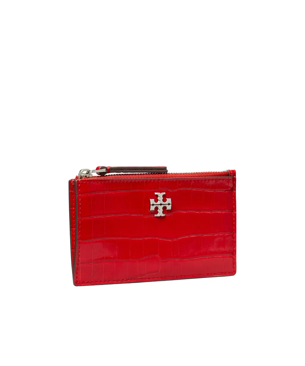 Embossed Zip-Around Wallet