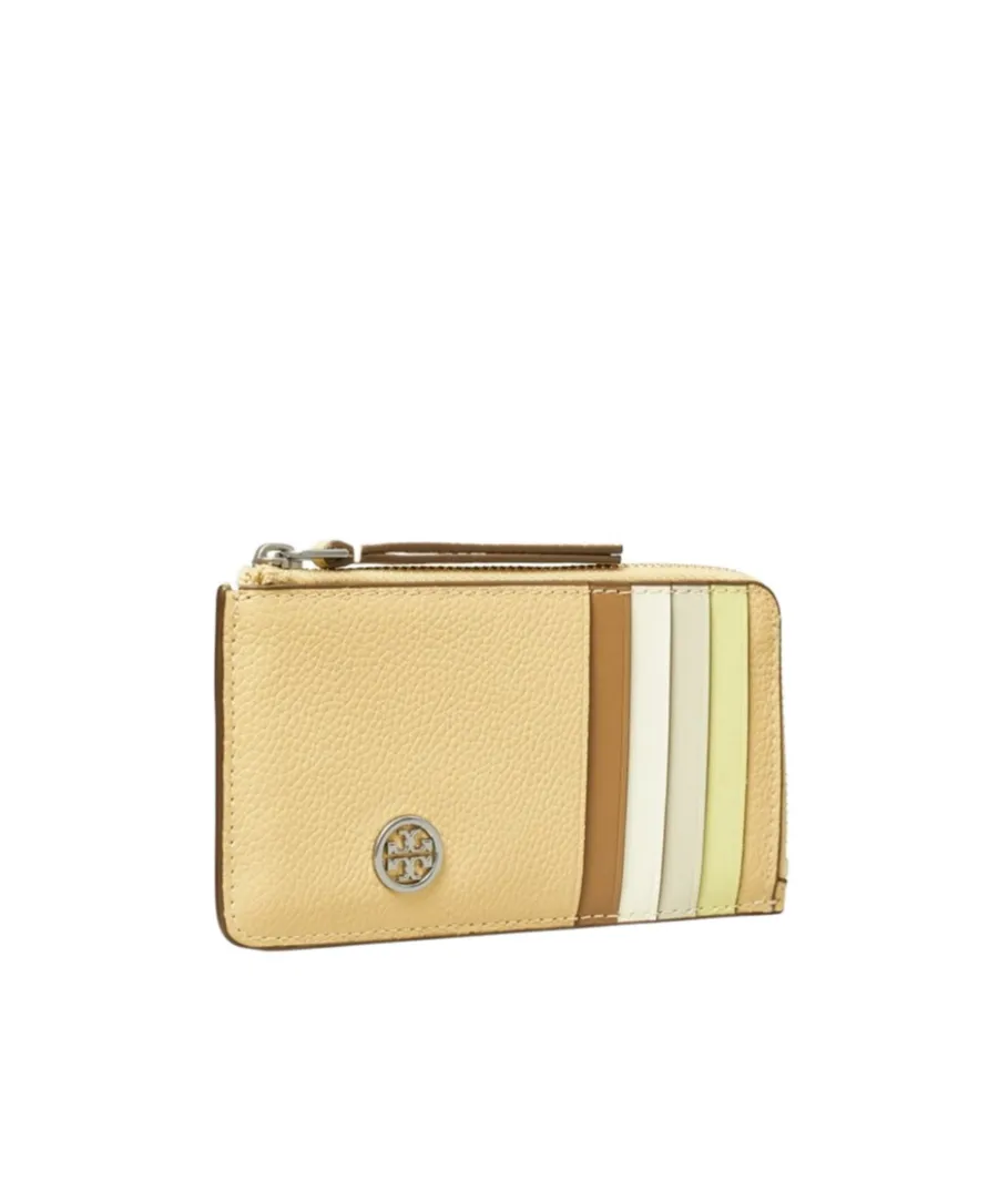 Robinson Pebbled Top-Zip Card Case