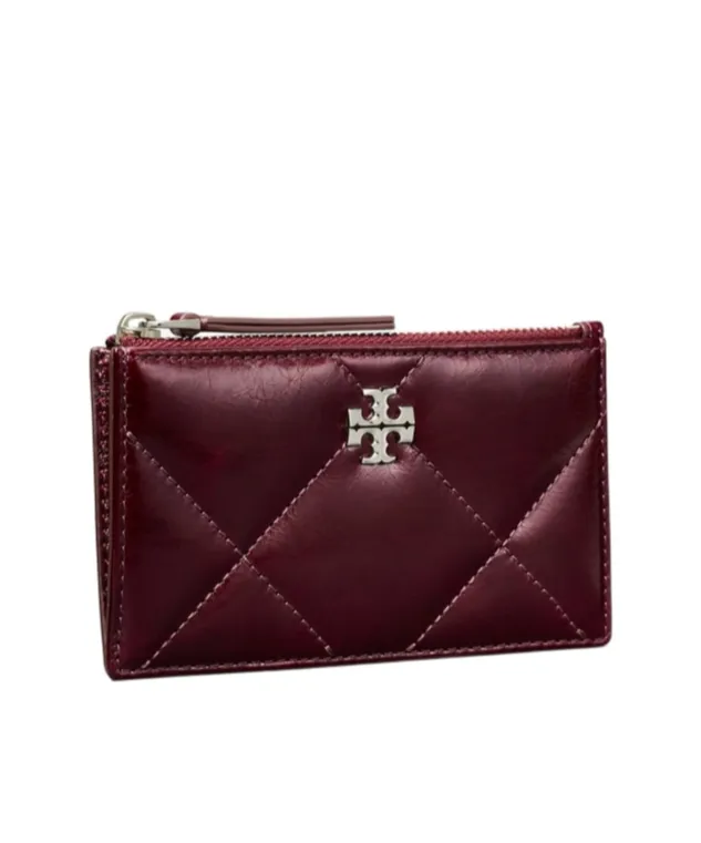 Kira Quilted Zip-Top Card Holder