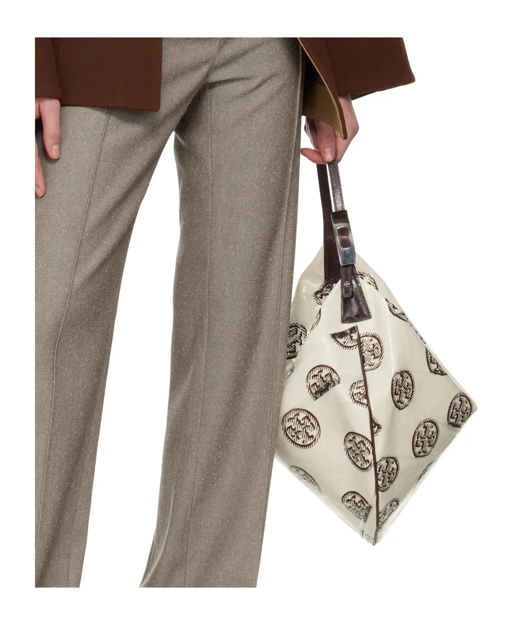 T Monogram Balloon Shoulder Bag