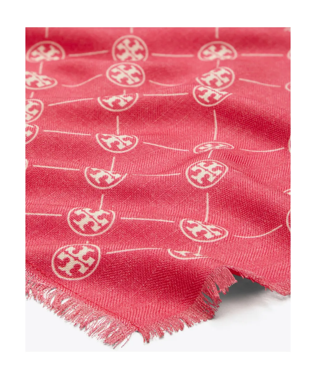 T Monogram Oblong Scarf