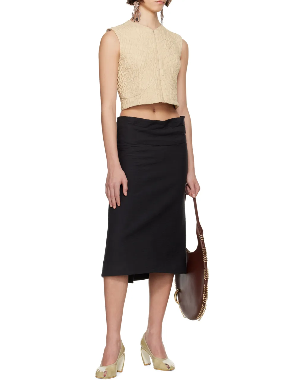 Asymmetrical Midi Skirt