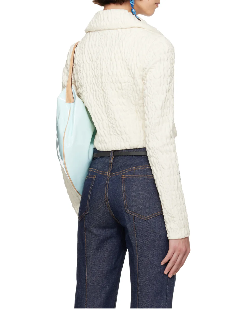 Cropped Wool And Silk Jacket
