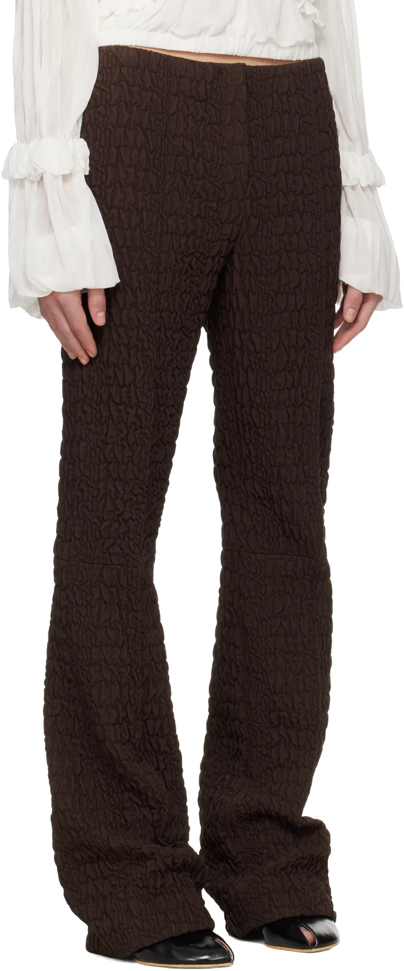 Slim Wool And Silk Pant