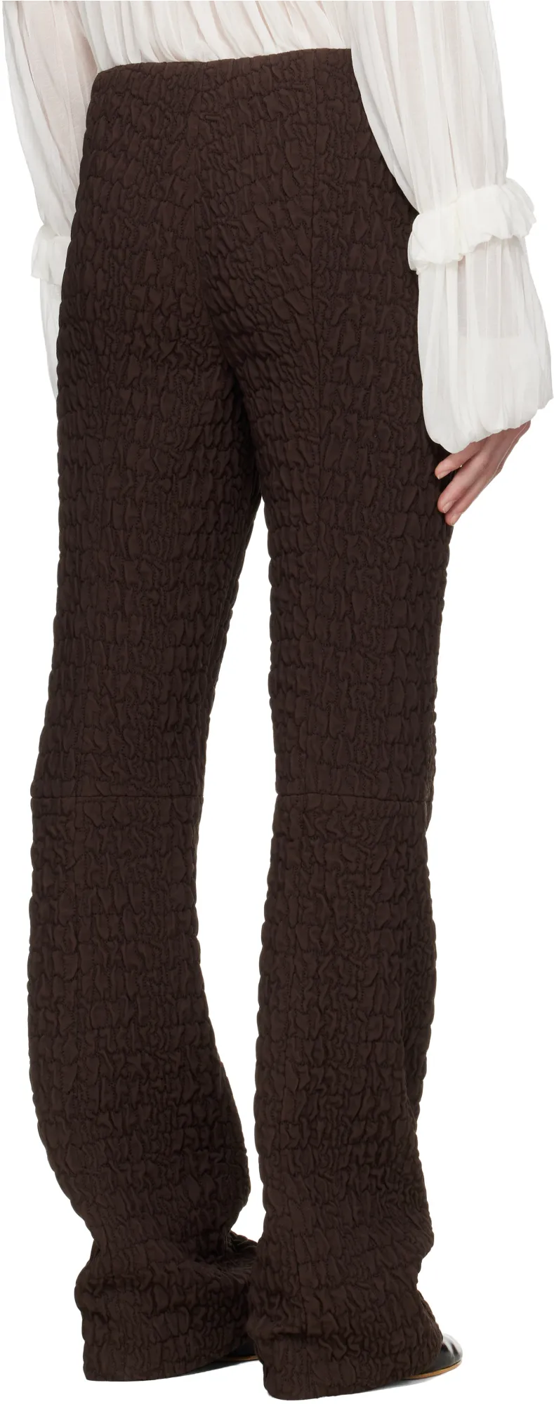 Slim Wool And Silk Pant