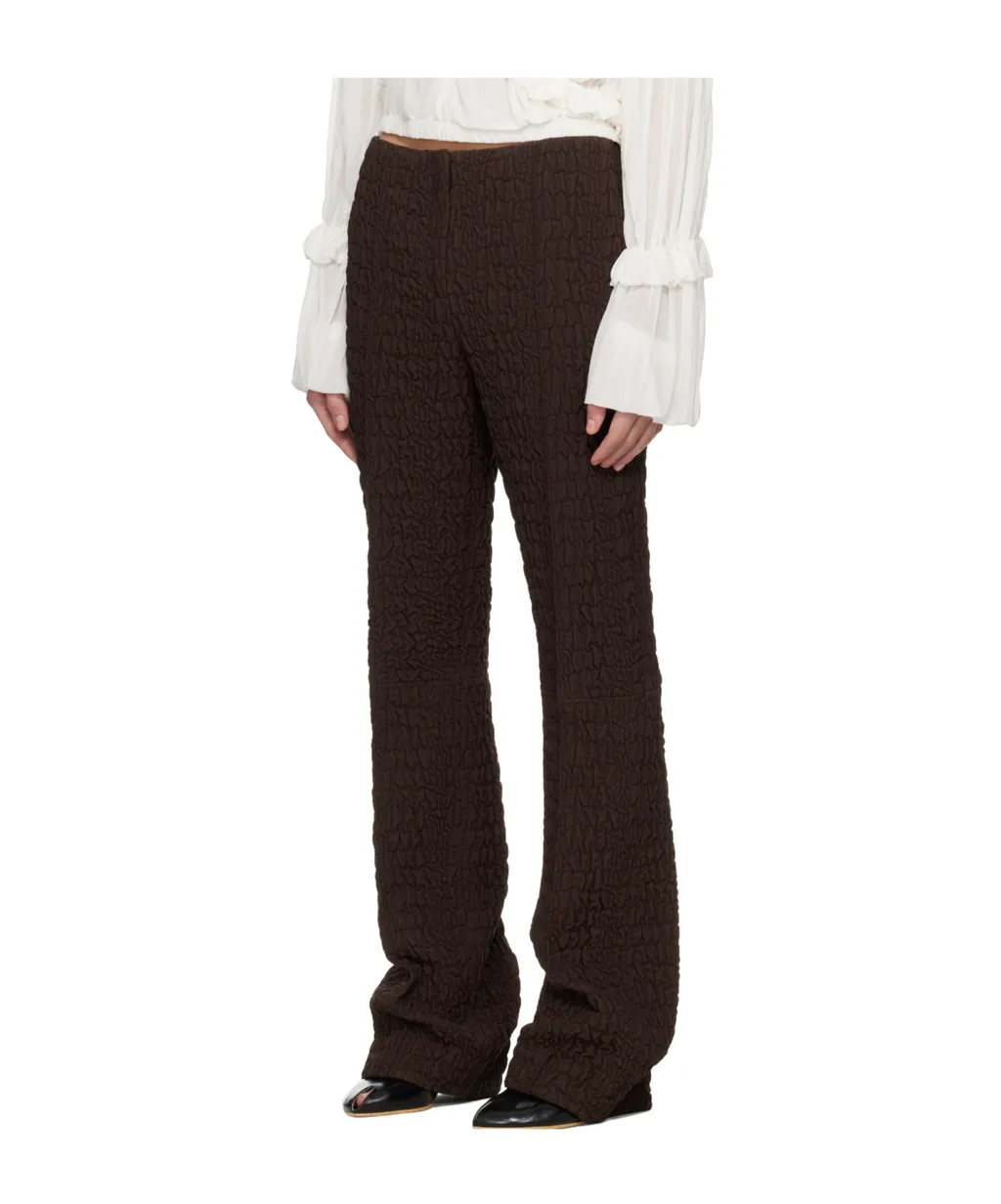 Slim Wool And Silk Pant