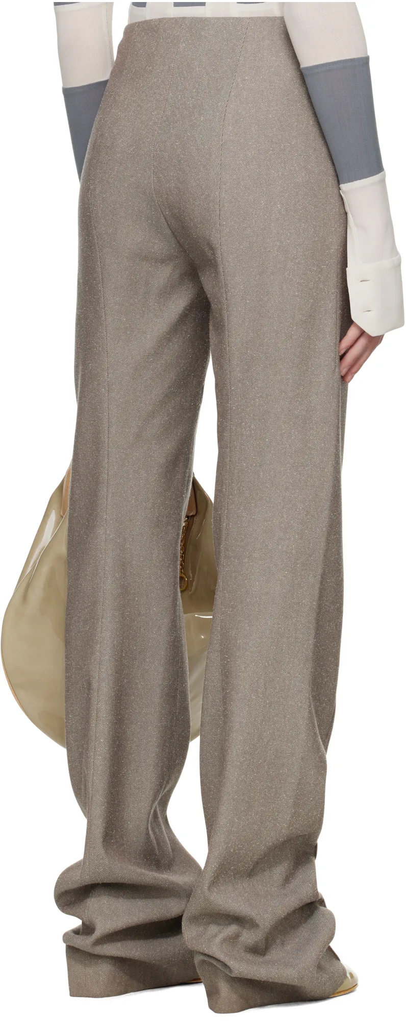 High-Waisted Tailored Trousers
