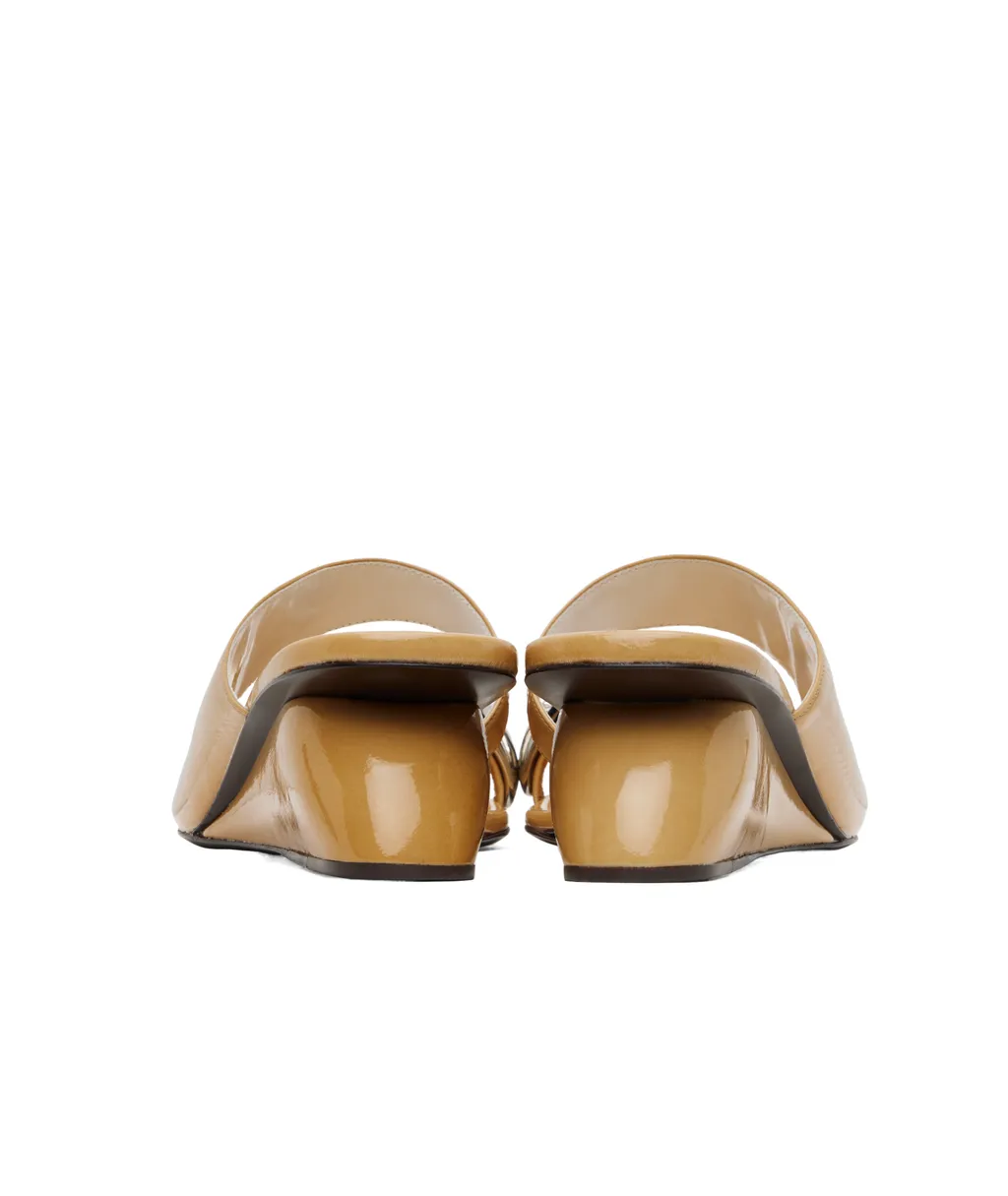 Pierced Wedge Mules