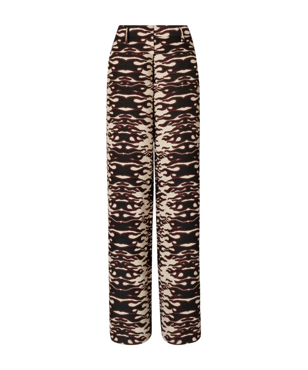 Patterned Jacquard Trousers