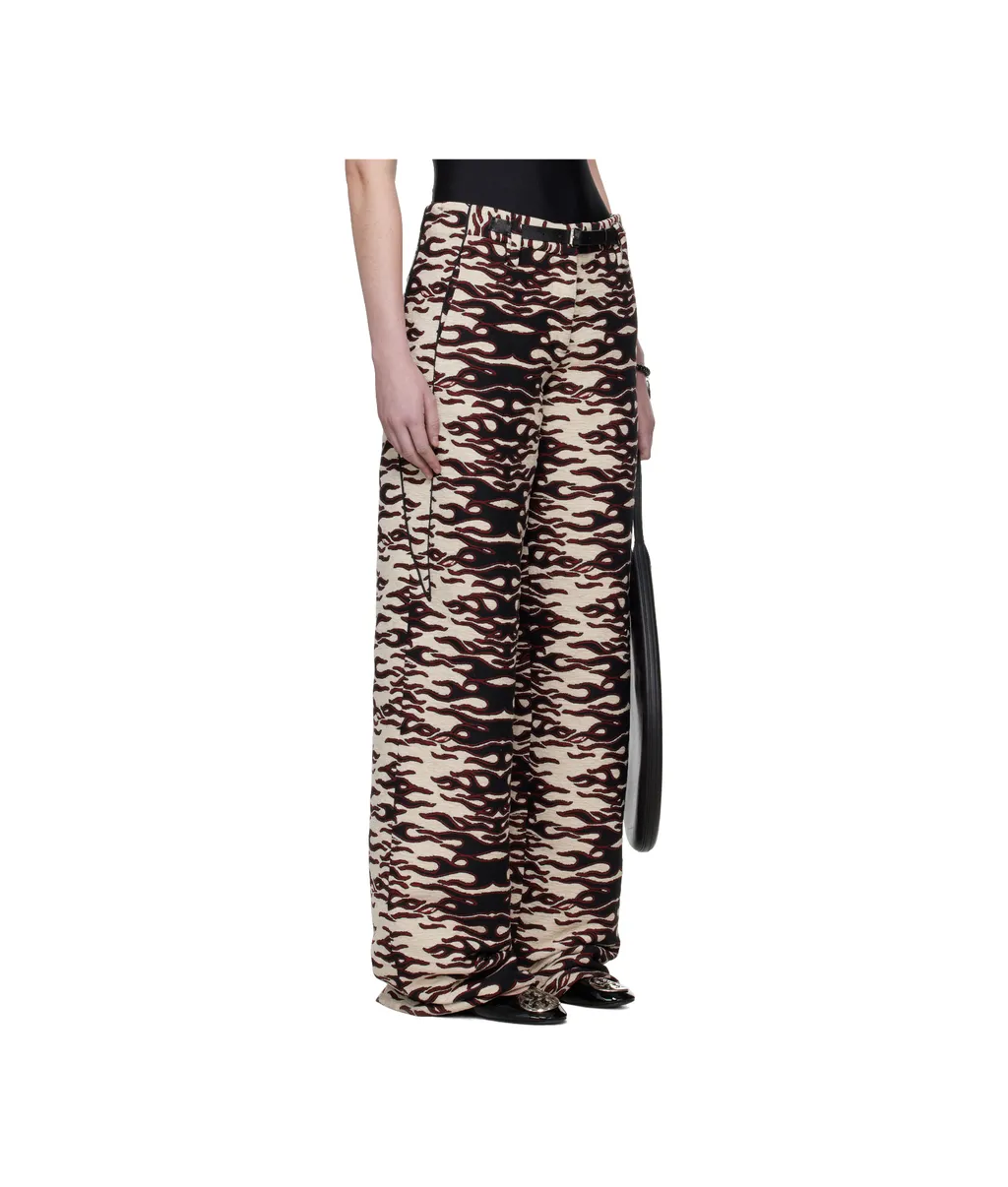 Patterned Jacquard Trousers