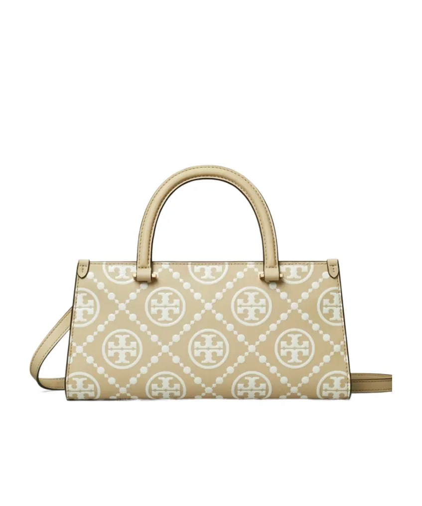T Monogram-Embossed E/W Tote Bag