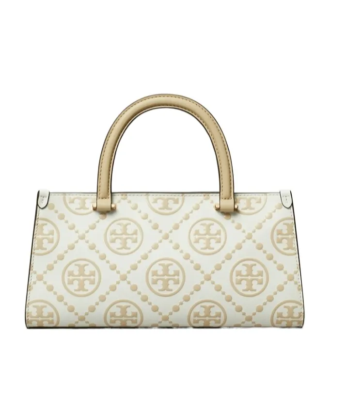 T Monogram-Embossed E/W Tote Bag