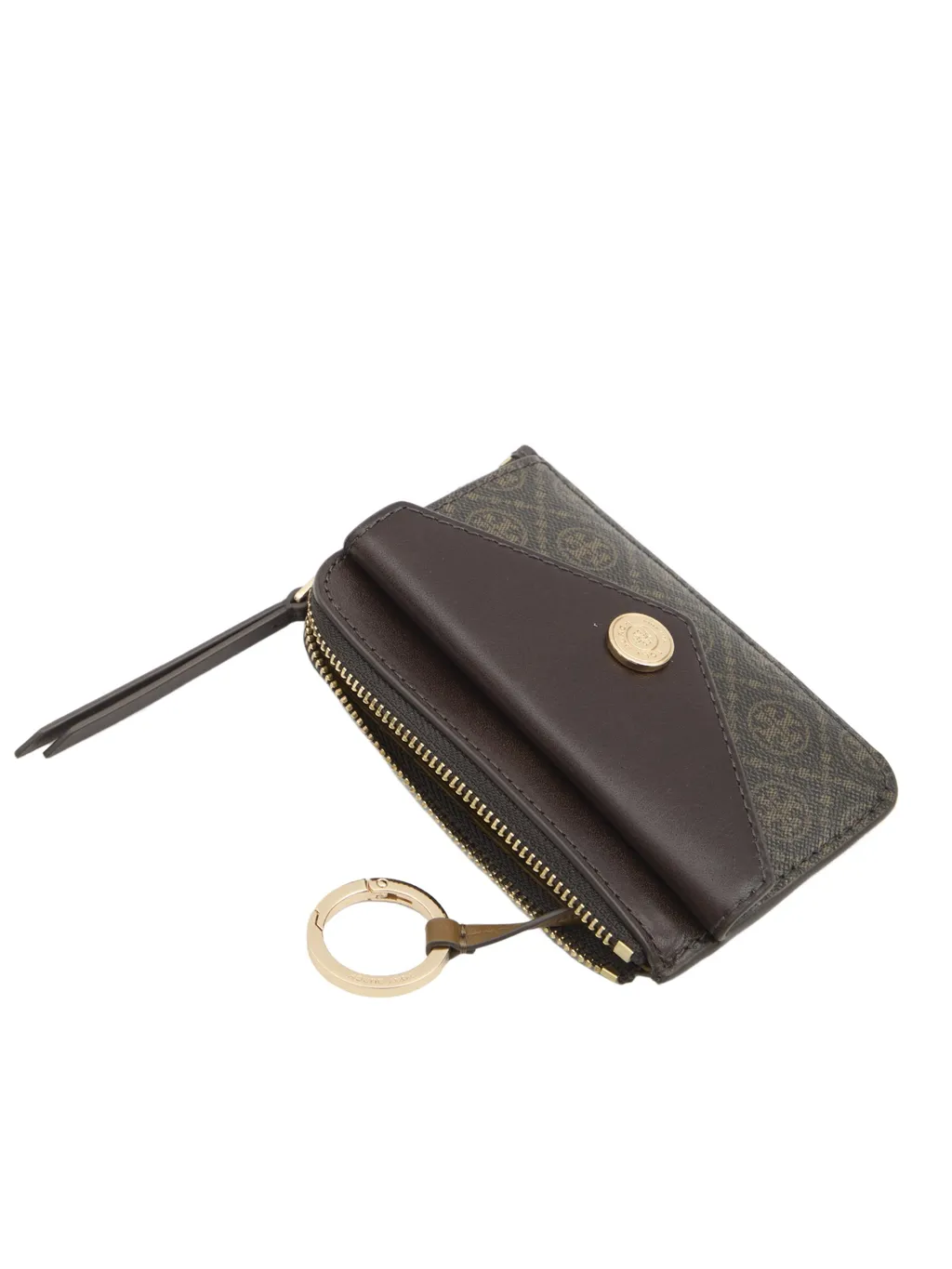 T Monogram Zipped Cardholder