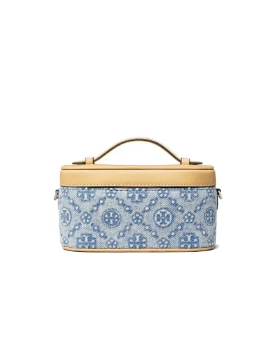 T Monogram Denim Cosmetic Bag