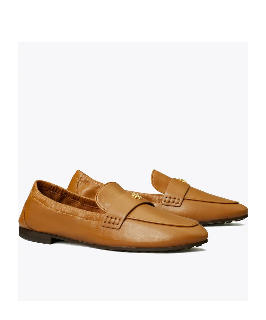 Logo-Plaque Leather Loafers