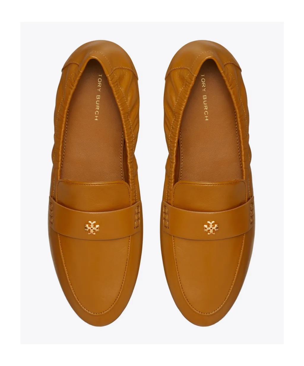 Logo-Plaque Leather Loafers