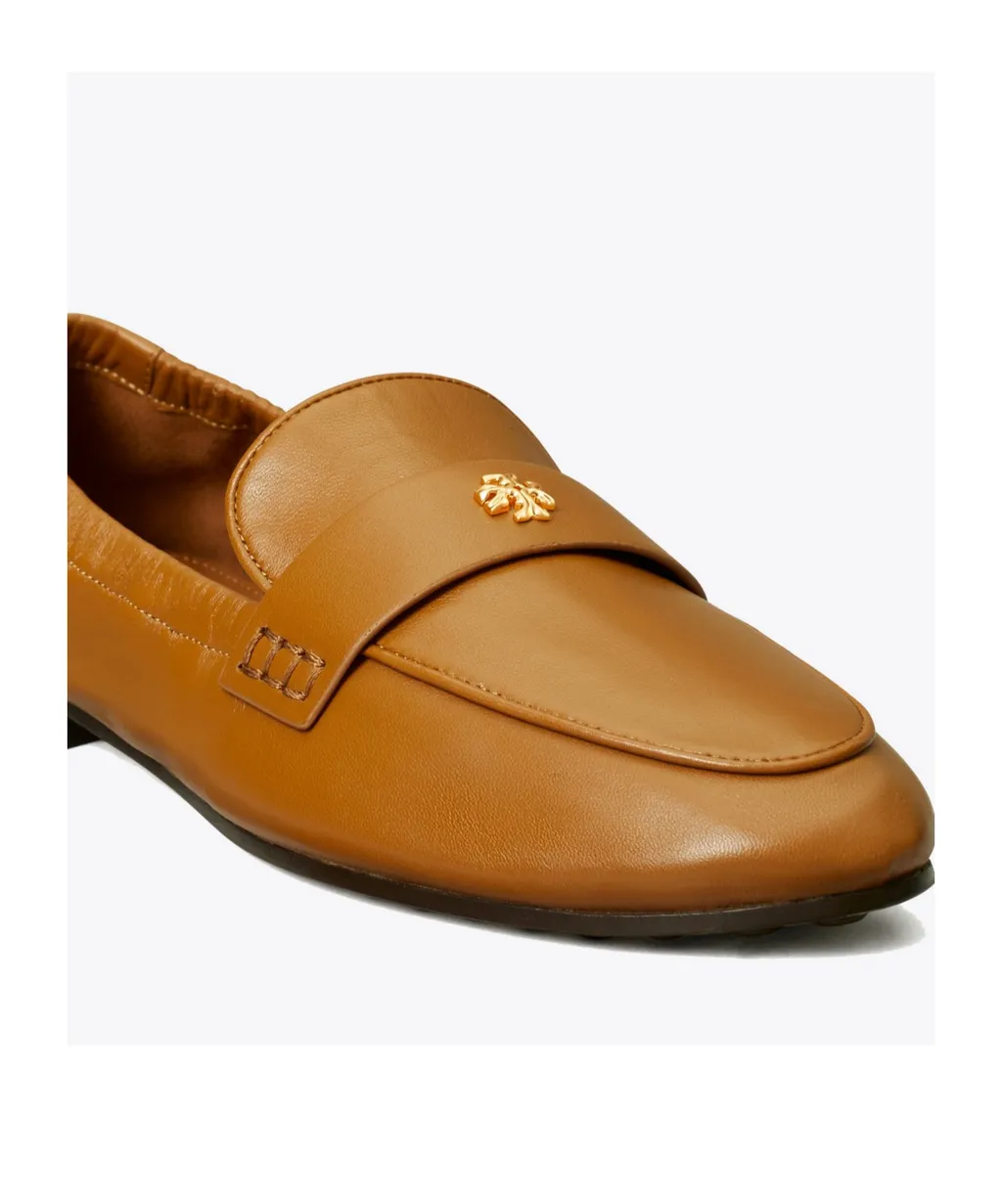 Logo-Plaque Leather Loafers
