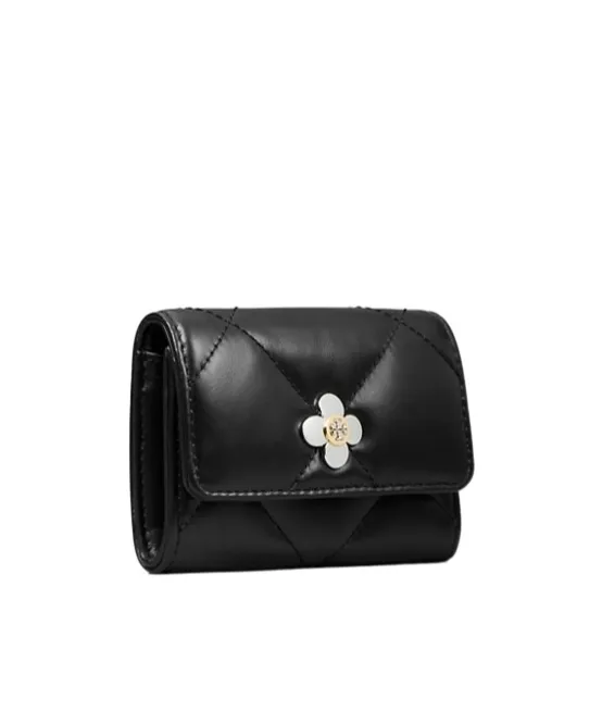 Kira Clover Quilted Flap Card Case