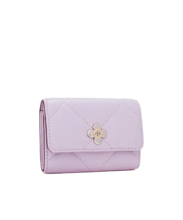 Kira Clover Quilted Flap Card Case