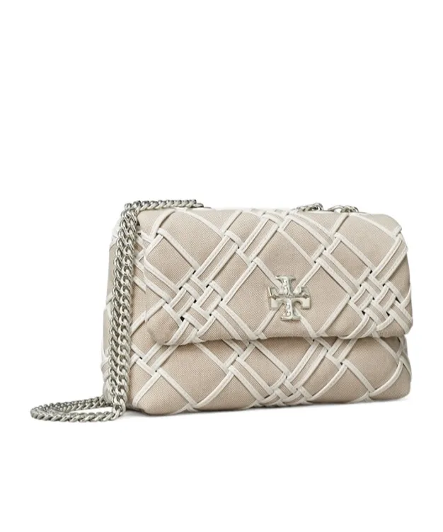 Small Kira Woven Canvas Convertible Shoulder Bag
