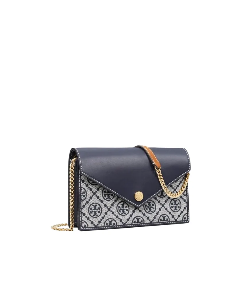 T Monogram Envelope Chained Wallet