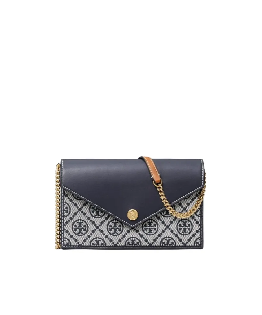T Monogram Envelope Chained Wallet