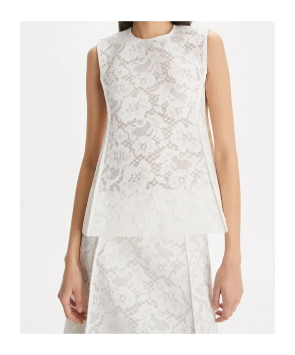 Floral Detailed Sleeveless Top